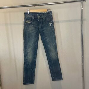 DIESEL Industry Distressed Straight-Leg Jeans